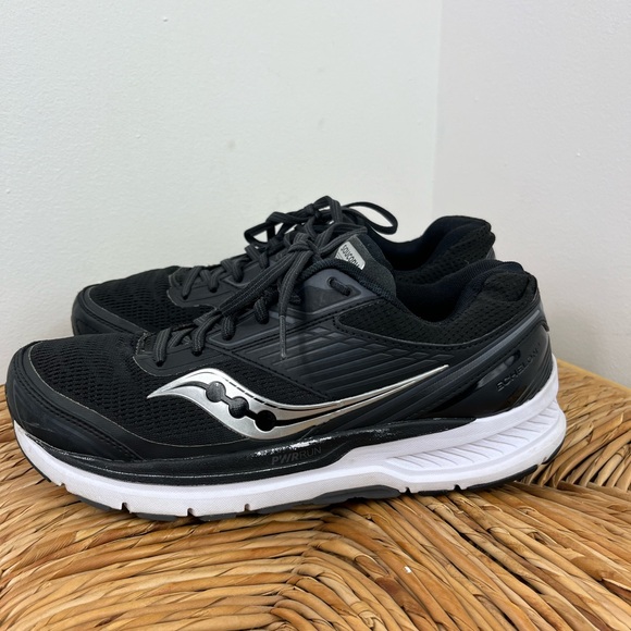 Saucony Echelon 8 Black/White Running Shoes Sz 8.5 - Picture 5 of 11
